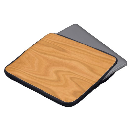 Hellbraunes Holz Laptopschutzhülle (Vorne Oben)