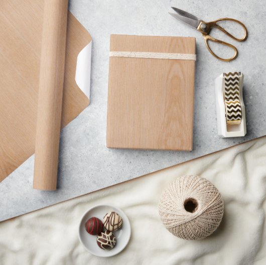 Hellbraunes Holzkorn Geschenkpapier (Kunsthandwerk)