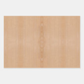 Hellbraunes Holzkorn Geschenkpapier Set (Vorderseite)