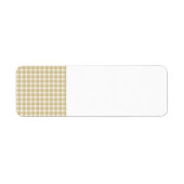 Hellbraunes Karo. Beige Gingham. (Vorne)