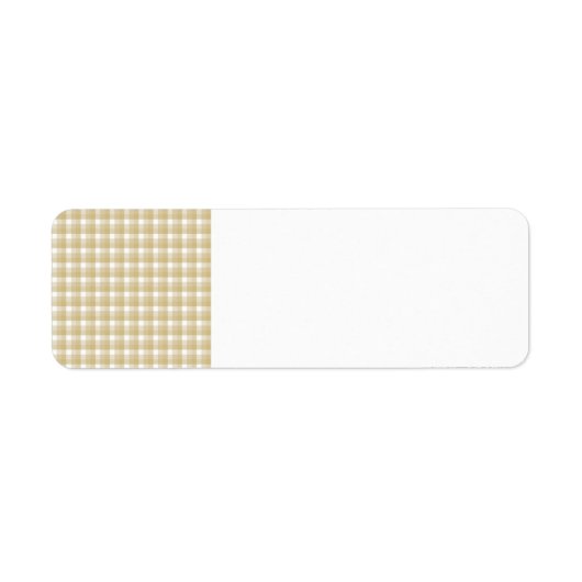 Hellbraunes Karo. Beige Gingham. (Vorne)