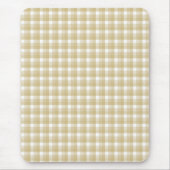 Hellbraunes Karomuster. Beige Gingham Mousepad (Vorne)