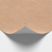 Hellbraunes ledernes Muster-Packpapier Geschenkpapier (Ecke)