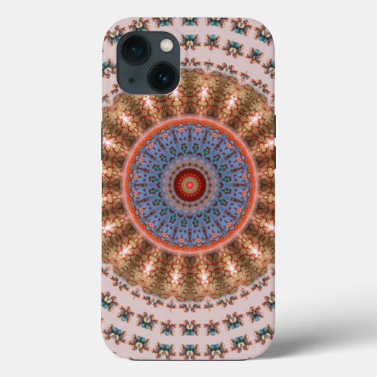 Hellbraunes Mandala-Rad Case-Mate iPhone Hülle (Rückseite)