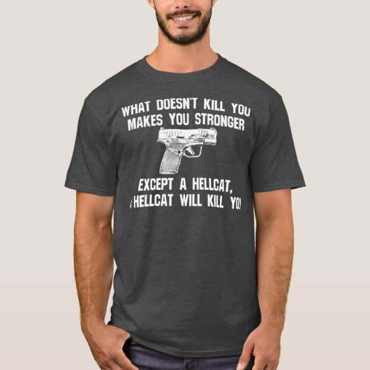 Hellcat Accessories 9mm Pistol Caliber Holster T-Shirt (Vorderseite)