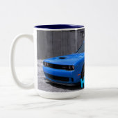 Hellcat-Herausforderer-Kaffee-Tasse Zweifarbige Tasse (Links)