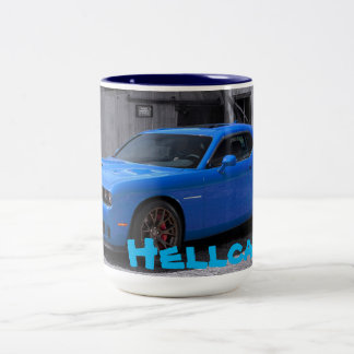 Hellcat-Herausforderer-Kaffee-Tasse Zweifarbige Tasse