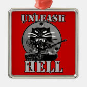 Hellcat-T-Shirts Ornament Aus Metall (Vorne)