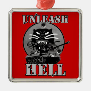 Hellcat-T-Shirts Ornament Aus Metall