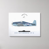 Hellcat VF-10 USS Enterprise Leinwanddruck (Vorderseite)