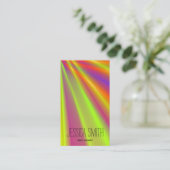 Helle Abstrakt Night Club Light Show DJ Visitenkarte (Stehend Vorderseite)