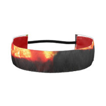 Helle, abstrakt orangefarbene Headbands, keine Sli