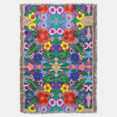 Helle Abstrakte Blume Art Decke (Vorderseite Vertikal)