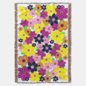 Helle Abstrakte Blume Art Decke (Vorderseite Vertikal)