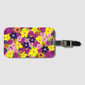 Helle Abstrakte Blume Art Gepäckanhänger (Vorderseite (Horizontal))
