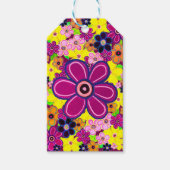 Helle Abstrakte Blume Art Geschenkanhänger (Vorderseite)