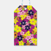 Helle Abstrakte Blume Art Geschenkanhänger (Rückseite)