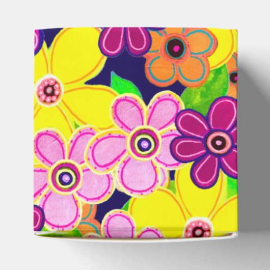 Helle Abstrakte Blume Art Geschenkschachtel (Oben)