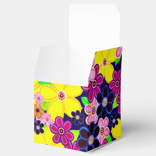 Helle Abstrakte Blume Art Geschenkschachtel (Geöffnet)