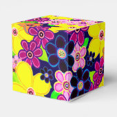 Helle Abstrakte Blume Art Geschenkschachtel (Rückseite)