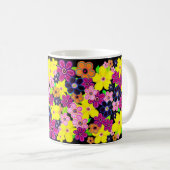 Helle Abstrakte Blume Art Kaffeetasse (VorderseiteRechts)