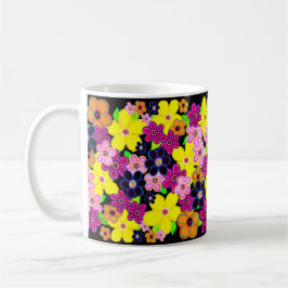 Helle Abstrakte Blume Art Kaffeetasse