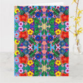 Helle Abstrakte Blume Art Karte (Gelbe Blume)