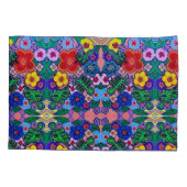 Helle Abstrakte Blume Art Kissenbezug (Rückseite)