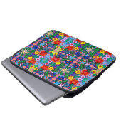 Helle Abstrakte Blume Art Laptopschutzhülle (Vorne Knopf)