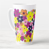 Helle Abstrakte Blume Art Milchtasse (Linke Ecke)