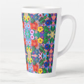 Helle Abstrakte Blume Art Milchtasse (Rechts)