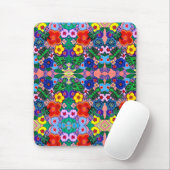 Helle Abstrakte Blume Art Mousepad (Mit Mouse)