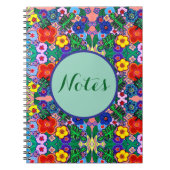 Helle Abstrakte Blume Art Notizblock (Vorderseite)