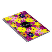 Helle Abstrakte Blume Art Notizblock (Rechte Seite)