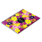 Helle Abstrakte Blume Art Notizblock (Linke Seite)