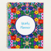 Helle Abstrakte Blume Art Planer (Vorderseite)