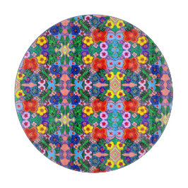 Helle Abstrakte Blume Art Schneidebrett