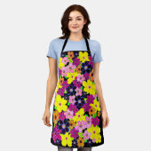 Helle Abstrakte Blume Art Schürze (Getragen)
