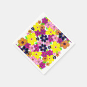 Helle Abstrakte Blume Art Serviette (Ecke)