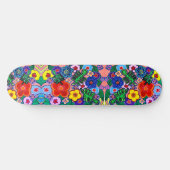 Helle Abstrakte Blume Art Skateboard (Horizontal)