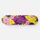 Helle Abstrakte Blume Art Skateboard (Horizontal)