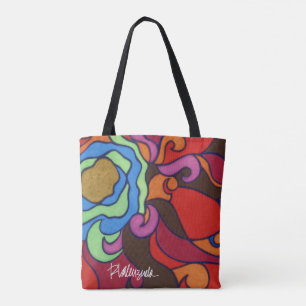 Helle abstrakte BlumenTasche Tasche