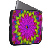 Helle Abstrakte farbige Blume Laptopschutzhülle (Vorne Rechts)