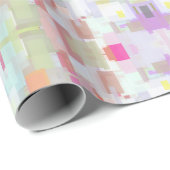 Helle Abstrakte geometrische Kunst, farbenfrohe Pa Geschenkpapier (Rolleneckpunkt)