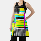 Helle abstrakte geometrische Neonmuster werfen Säu Schürze (InSitu)