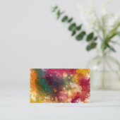 Helle abstrakte Geschäfts-Karte Visitenkarte (Stehend Vorderseite)