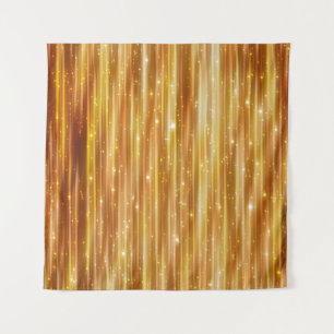 Helle abstrakte goldene Kulisse mit Glitzer Wandteppich
