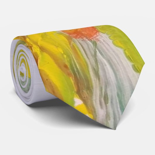 Helle Abstrakte Krawatte (Gerollt)