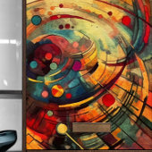 Helle Abstrakte Kreisdekoupage Seidenpapier