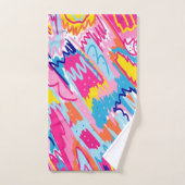 Helle Abstrakte Kunst Badhandtuch Set (Handtuch)
